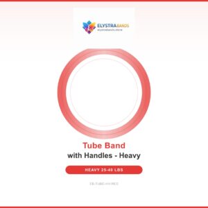 Single Tube Band with Handles – Heavy – Red