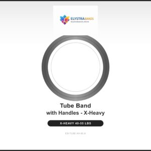 Single Tube Band with Handles – Extra Heavy – Black