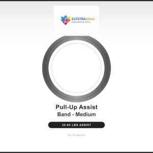 Pull-Up Assist Band – Medium – Black (25–65 lbs)